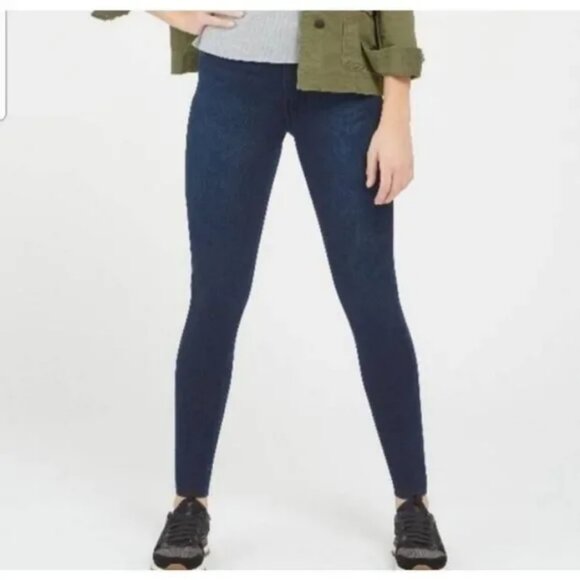 Spanx Jeanish Denim Pull On Leggings - Picture 1 of 11